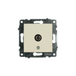 Механізм розетки супутникової (F конектор) кремової