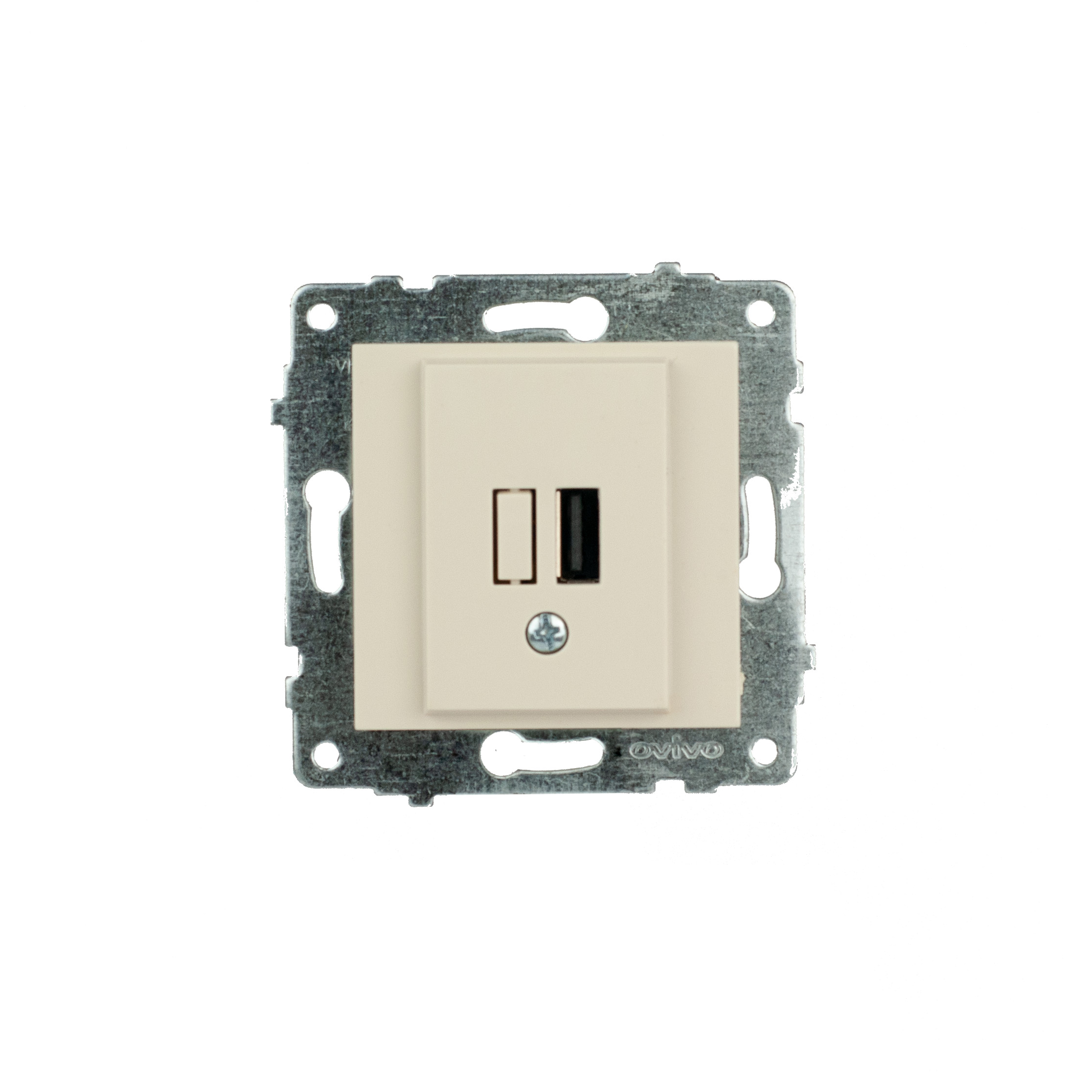 _DSC7478 Механізм розетки USB кремової - Зображення 1