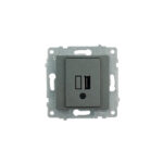 Механізм розетки USB з адаптером димчатої