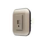 Розетка 1-USB  LOFT антрацит+чорна - Зображення 3