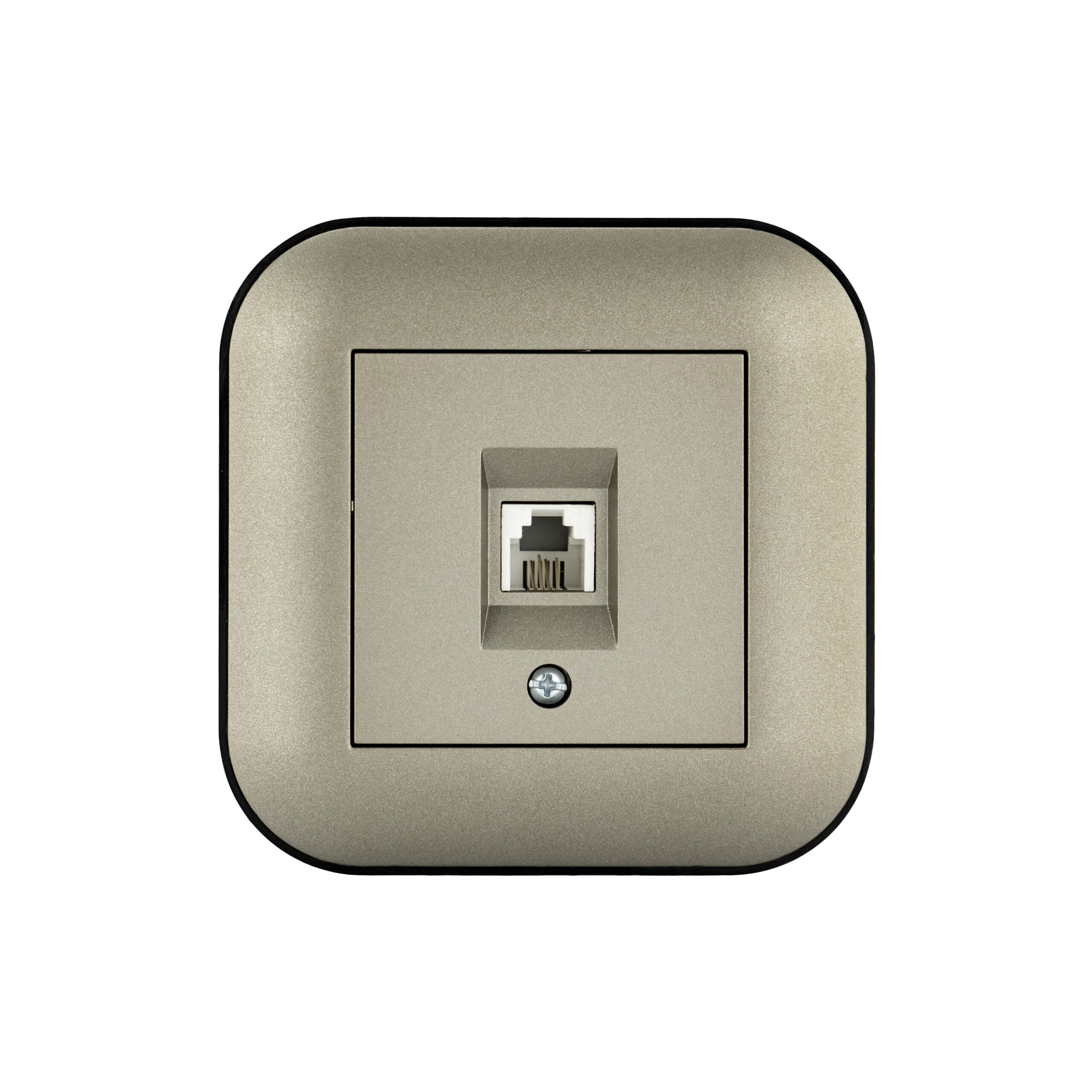 loft_antr+black_rozetka telefon_1 Розетка ТФ LOFT антрацит+чорна - Зображення 1